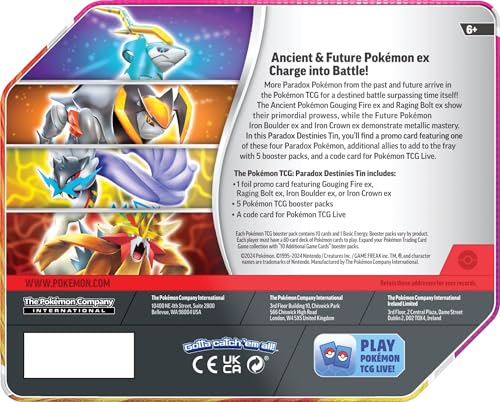 Pokemon TCG Paradox Destinies Tin - 5