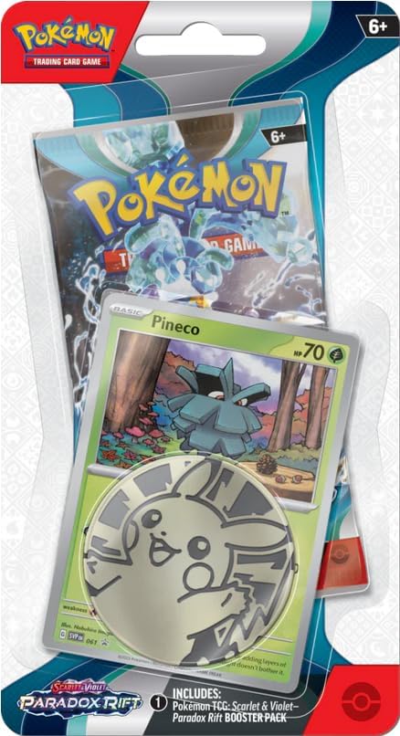 Pokemon TCG: Scarlet & Violet - Paradox Rift Checklane Blister Pack (Pineco) - 3