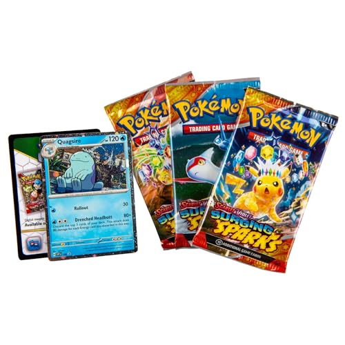 Pokemon TCG: Scarlet & Violet - Surging Sparks 3-Pack Blister - Quagsire - 2