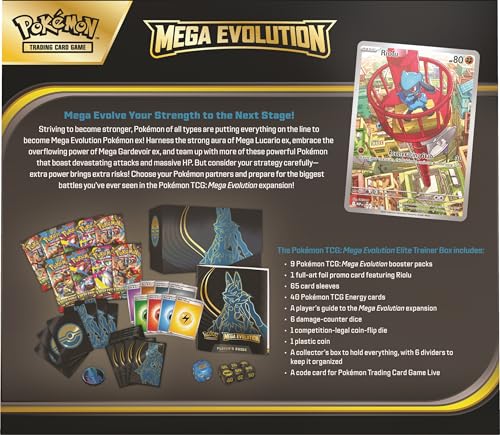 Pokemon TCG Mega Evolutions 1 Elite Trainer Box - 8