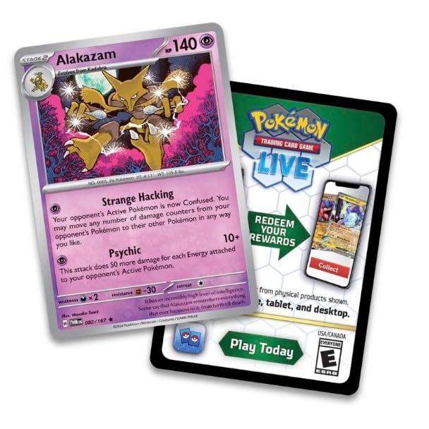 Pokemon Trading Card Game Knockout Collection - Includes Sticker Sheet, 2 Booster Packs and Foil Card (Alakazam) - 3