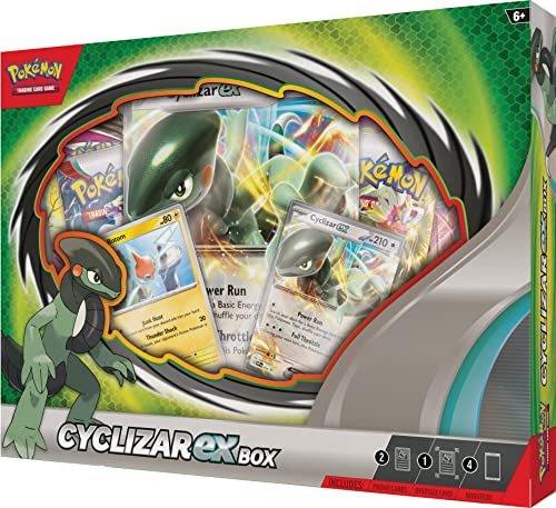 Pokémon TCG: Cyclizar ex Box - 4 Packs, Promo Cards - 4