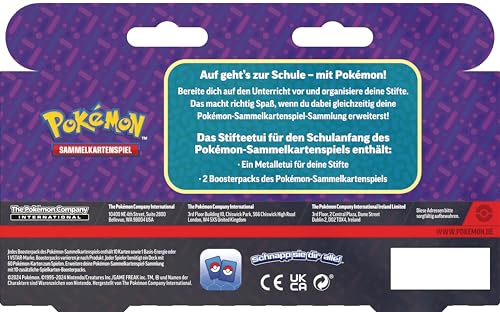 Pokémon - Trading Card Game: Back to School Pencil Case - Glurak (1 Tin Box & 2 Booster Packs) - 5