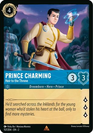 Prince Charming - Heir to the Throne (157/204) - Rise of the Floodborn Cold Foil - Lorcana - Single Cards