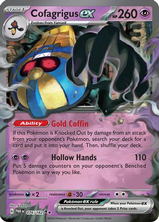 Cofagrigus ex (076/182) [SV04] Pokemon - Paradox Rift - Single Cards