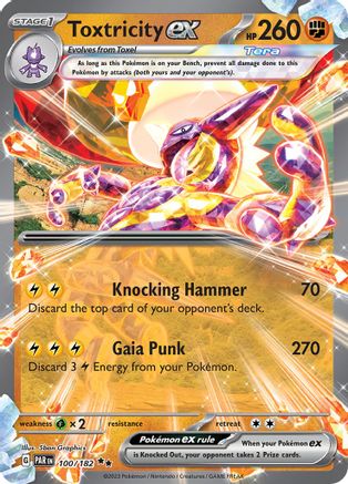 Toxtricity ex (100/182) [SV04] Pokemon - Paradox Rift - Single Cards