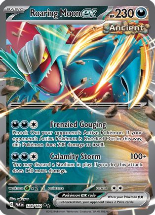 Roaring Moon ex (124/182) [SV04] Pokemon - Paradox Rift - Single Cards