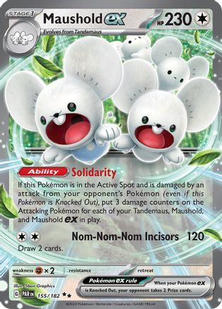 Maushold ex (155/182) [SV04] Pokemon - Paradox Rift - Single Cards