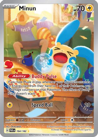 Minun - 194/182 (194/182) [SV04] Pokemon - Paradox Rift - Single Cards
