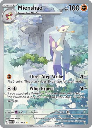 Mienshao - 200/182 (200/182) [SV04] Pokemon - Paradox Rift - Single Cards