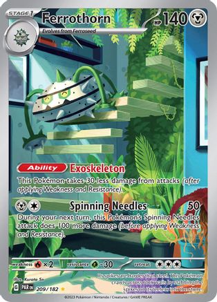 Ferrothorn - 209/182 (209/182) [SV04] Pokemon - Paradox Rift - Single Cards