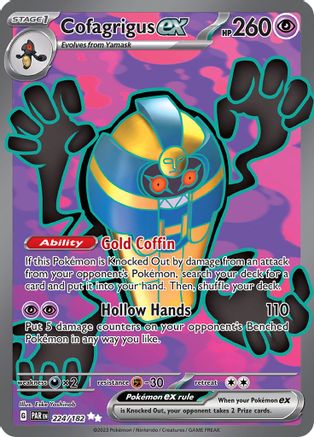 Cofagrigus ex - 224/182 (224/182) [SV04] Pokemon - Paradox Rift - Single Cards