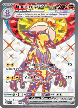 Toxtricity ex - 227/182 (227/182) [SV04] Pokemon - Paradox Rift - Single Cards