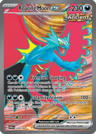 Roaring Moon ex - 229/182 (229/182) [SV04] Pokemon - Paradox Rift - Single Cards