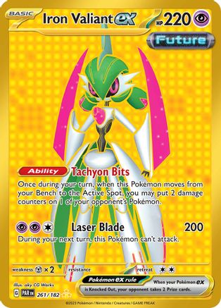 Iron Valiant ex - 261/182 (261/182) [SV04] Pokemon - Paradox Rift - Single Cards