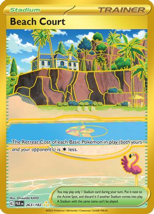 Beach Court - 263/182 (263/182) [SV04] Pokemon - Paradox Rift - Single Cards