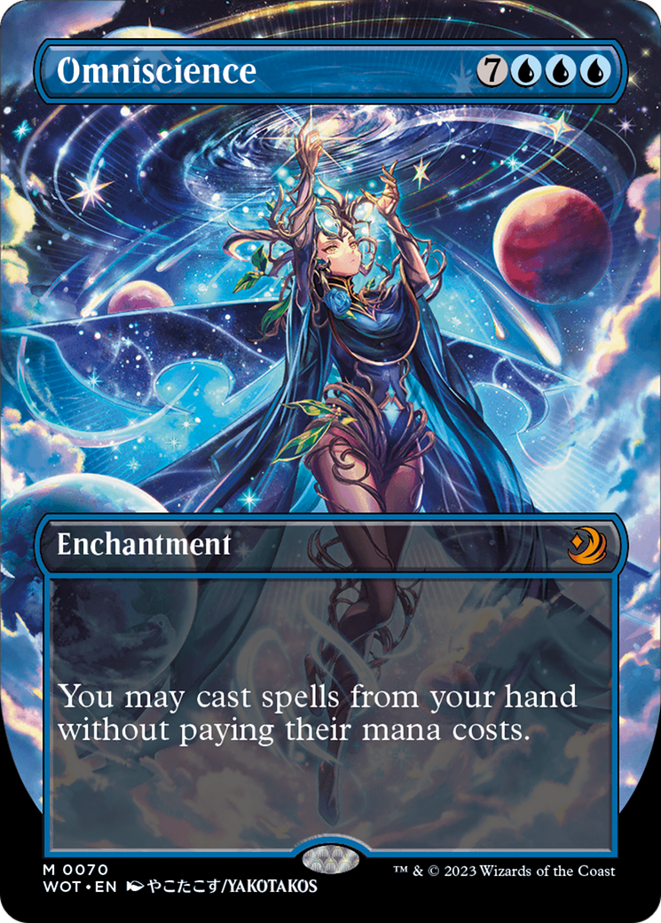 Omniscience (Anime Borderless) (WOT-070) - Wilds of Eldraine: Enchanting Tales - Magic The Gathering - Single Cards