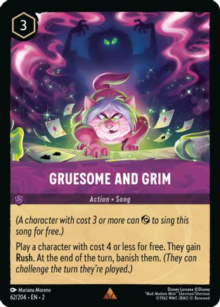 Gruesome and Grim (62/204) - Rise of the Floodborn Cold Foil - Lorcana - Single Cards