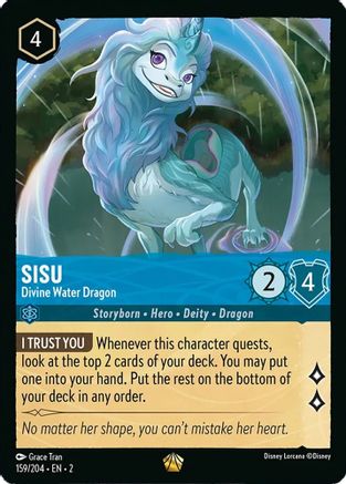 Sisu - Divine Water Dragon (159/204) - Rise of the Floodborn - Lorcana - Single Cards