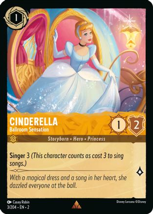 Cinderella - Ballroom Sensation (3/204) - Rise of the Floodborn - Lorcana - Single Cards