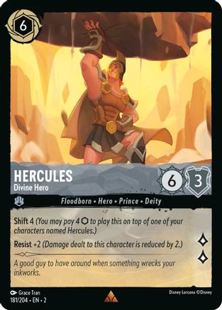 Hercules - Divine Hero (181/204) - Rise of the Floodborn - Lorcana - Single Cards