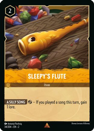 Sleepy's Flute (34/204) - Rise of the Floodborn - Lorcana - Single Cards