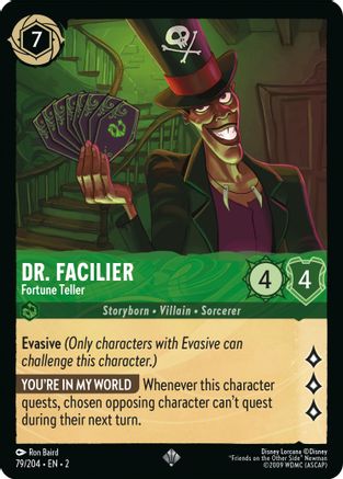 Dr. Facilier - Fortune Teller (79/204) - Rise of the Floodborn - Lorcana - Single Cards