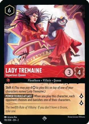 Lady Tremaine - Imperious Queen (110/204) - Rise of the Floodborn Cold Foil - Lorcana - Single Cards