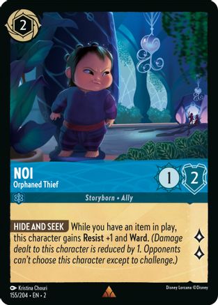 Noi - Orphaned Thief (155/204) - Rise of the Floodborn Cold Foil - Lorcana - Single Cards