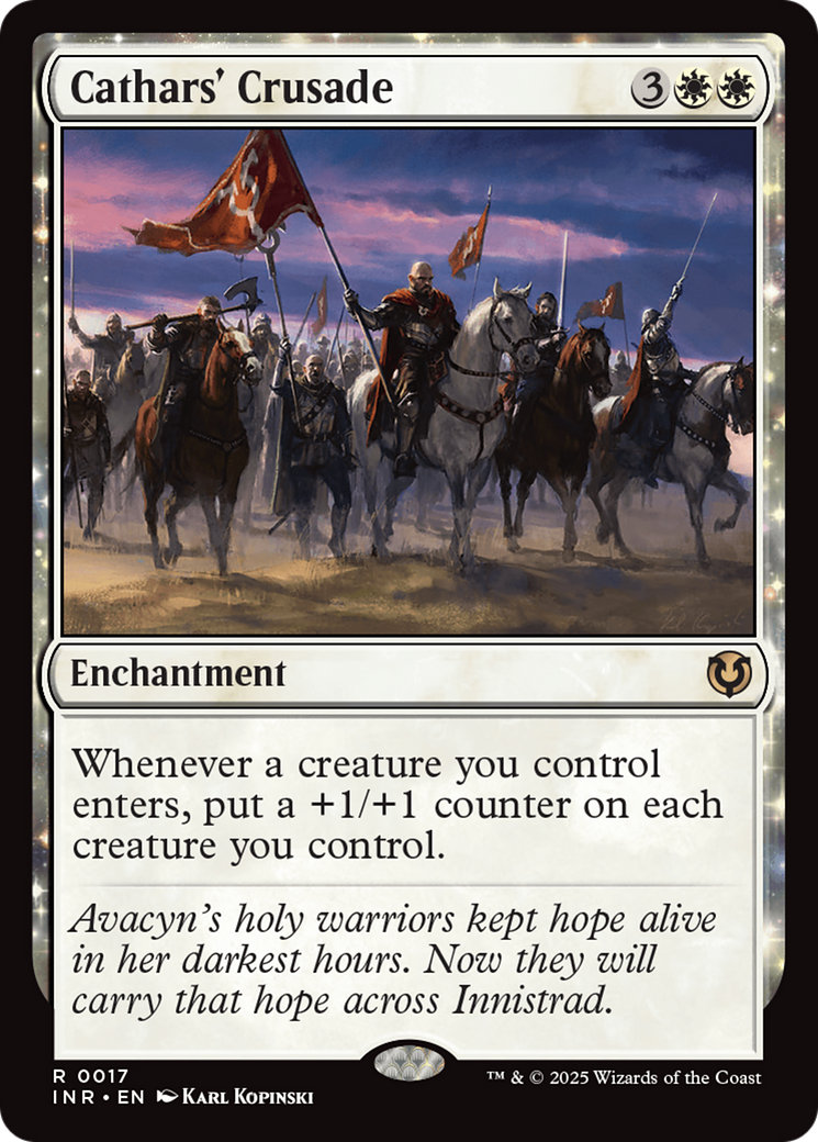 Cathars' Crusade (INR-017) - Innistrad Remastered - Magic The Gathering - Single Cards
