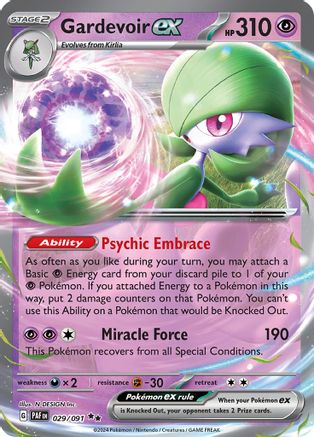 Gardevoir ex - [029/091] SV: Paldean Fates Pokemon - Single Cards