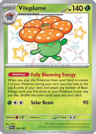 Vileplume [094/091] SV: Paldean Fates Pokemon - Single Cards