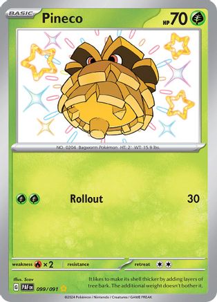 Pineco - [099/091] SV: Paldean Fates Pokemon - Single Cards