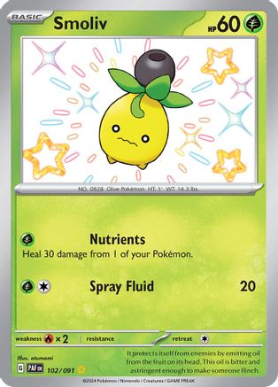 Smoliv [102/091] SV: Paldean Fates Pokemon - Single Cards
