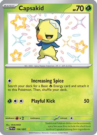 Capsakid [106/091] SV: Paldean Fates Pokemon - Single Cards