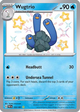 Wugtrio - [122/091] SV: Paldean Fates Pokemon - Single Cards