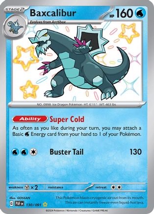Baxcalibur [130/091] SV: Paldean Fates Pokemon - Single Cards