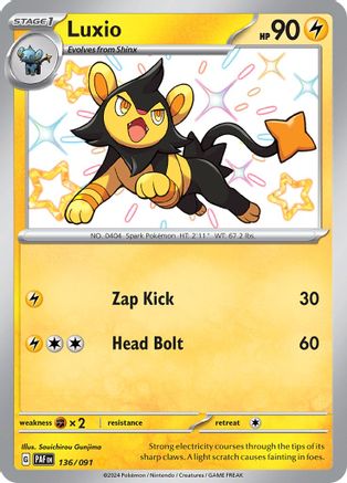Luxio [136/091] SV: Paldean Fates Pokemon - Single Cards