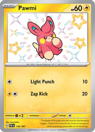 Pawmi - 142/091 [142/091] SV: Paldean Fates Pokemon - Single Cards