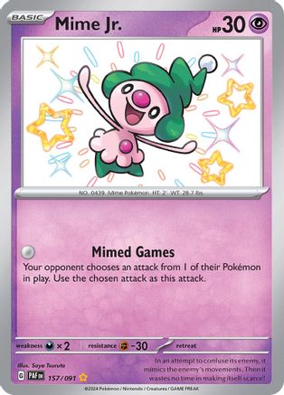 Mime Jr. - [157/091] SV: Paldean Fates Pokemon - Single Cards