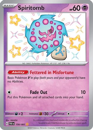 Spiritomb [158/091] SV: Paldean Fates Pokemon - Single Cards