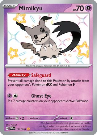 Mimikyu - [160/091] SV: Paldean Fates Pokemon - Single Cards