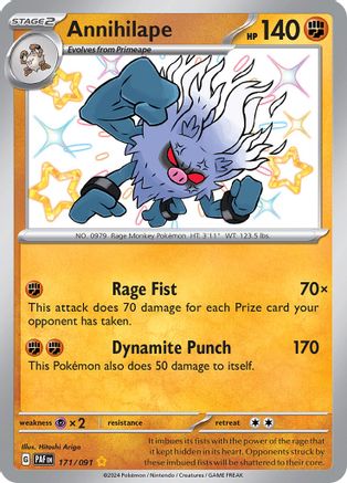 Annihilape - [171/091] SV: Paldean Fates Pokemon - Single Cards