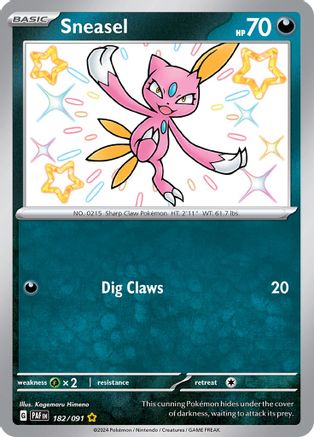 Sneasel [182/091] SV: Paldean Fates Pokemon - Single Cards