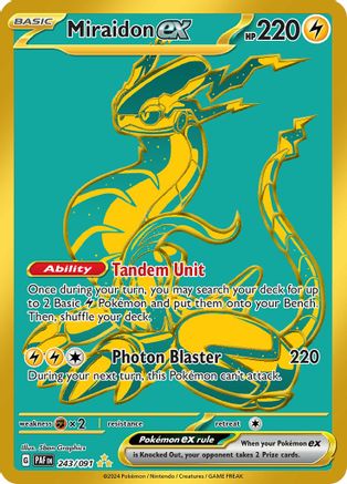 Miraidon ex [243/091] SV: Paldean Fates Pokemon - Single Cards
