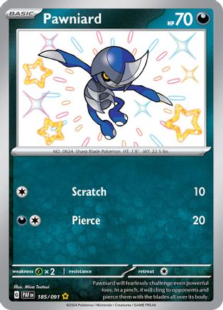 Pawniard [185/091] SV: Paldean Fates Pokemon - Single Cards
