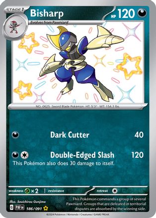 Bisharp [186/091] SV: Paldean Fates Pokemon - Single Cards