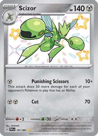 Scizor [191/091] SV: Paldean Fates Pokemon - Single Cards