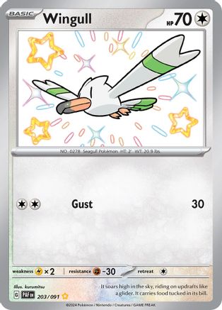 Wingull [203/091] SV: Paldean Fates Pokemon - Single Cards