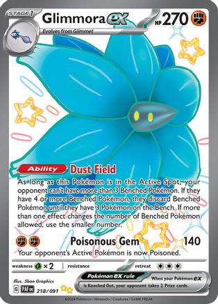 Glimmora ex [218/091] SV: Paldean Fates Pokemon - Single Cards
